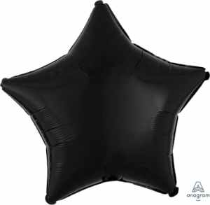 Anagram Star Metallic Black 45cm Each