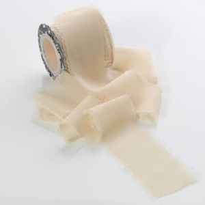 50mm x 10m Fringe Chiffon Almond EA