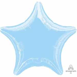 Anagram Star Metallic Pearl Pastel Blue 45cm Each