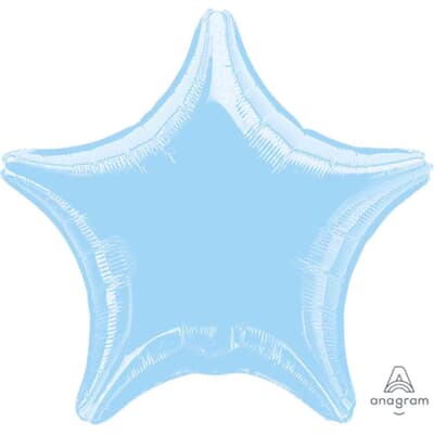 Anagram Star Metallic Pearl Pastel Blue 45cm Each