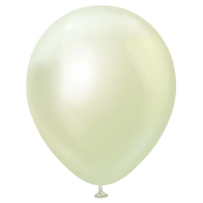 Kalisan Mirror Chrome Green Gold 5in (12cm) Latex Balloon Bag(100)