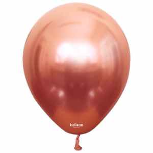 Kalisan Mirror Chrome Rose Gold 30cm (12iin) Latex Balloon Bag(50)