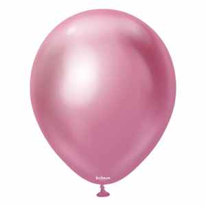 Kalisan Mirror Chrome Pink 45cm (18iin) Latex Balloon 25 cnt Bag(25)