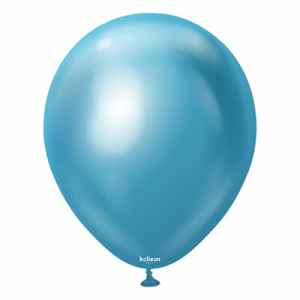 Kalisan Mirror Chrome Blue 45cm (18iin) Latex Balloon 25cnt Bag(25)