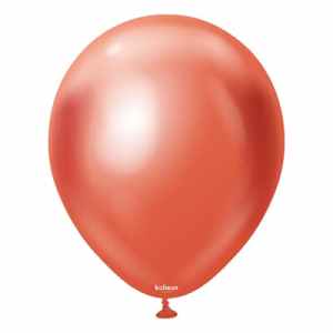 Kalisan Mirror Chrome Terracotta Red 45cm (18iin) Latex Balloon 25cnt Bag(25)