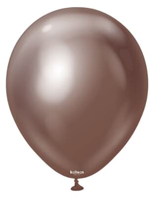 11850140.jpg Kalisan Mirror Chrome Chocolate 45cm (18iin) Latex Balloon 25ct Bag(25)