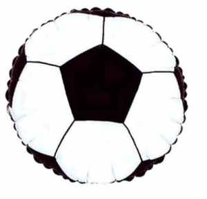 Soccerball Foil 23cm EA