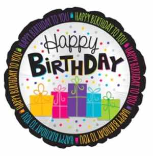 Happy Birthday Gifts Foil 23cm Each