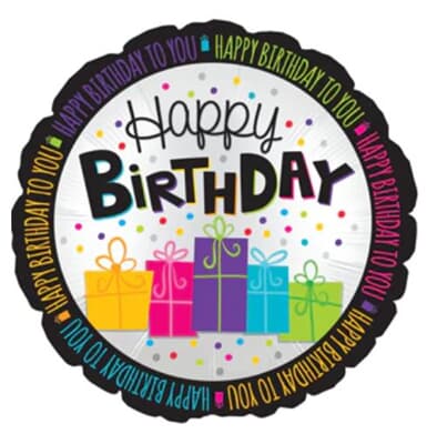 124583.jpg Happy Birthday Gifts Foil 23cm Each