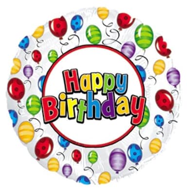 Happy Birthday balloon Release Foil 23cm Each