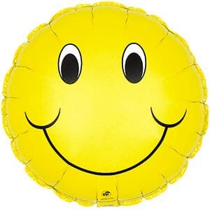 Smiley Face 10cm yellow Each