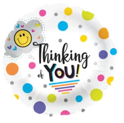 Thinking of You Thought Cloud Foil balloon 11cm. Each