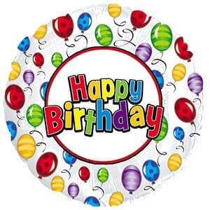 Happy Birthday Balloon Release Foil 11cm Each