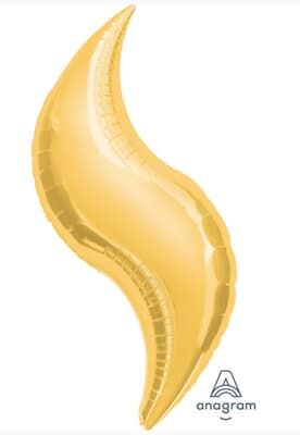 16143.jpg Curve Supershape Gold Foil 91cm EA