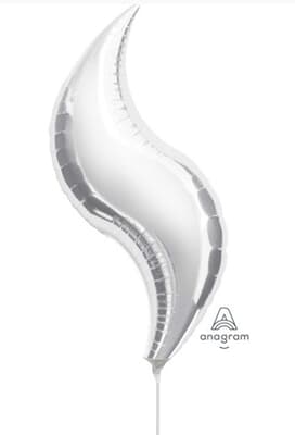 16302.jpg Curve Shape Silver Foil 71cm EA