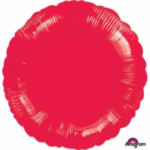Anagram Circle Metallic Red 45cm Each