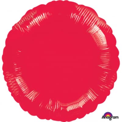 Anagram Circle Metallic Red 45cm Each
