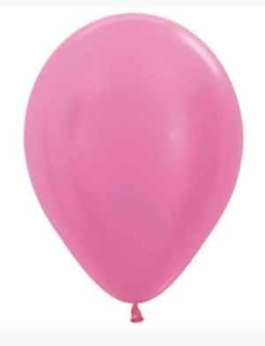 Sempertex Satin Fuchsia Latex Balloon 5in (12cm) Bag(100)