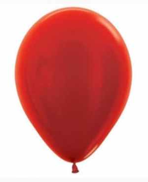 206225.jpg Sempertex Metallic Red Latex Balloon 5in (12cm) Bag(100)
