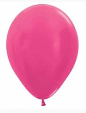 Sempertex Metallic Fuchsia Latex Balloon 5in (12cm) Bag(100)