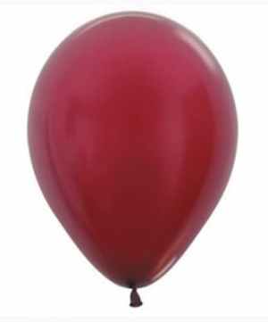 Sempertex Metallic Burgundy Latex Balloon 5in (12cm) Bag(100)