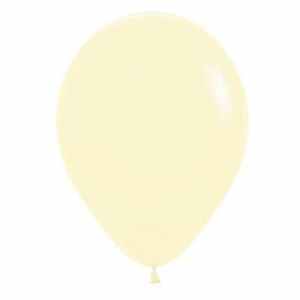 Sempertex Pastel Matte Yellow Latex Balloon 5in (12cm) Bag(100)