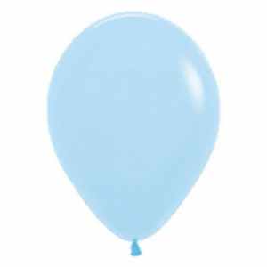 206343.jpg Sempertex Pastel Matte Blue Latex Balloon 5in (12cm) Bag(100)