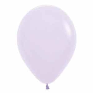 206344.jpg Sempertex Pastel Matte Lilac Latex Balloon 5in (12cm) Bag(100)
