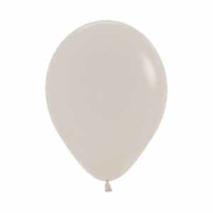 Sempertex Fashion White Sand  Latex Balloon 5in (12cm) Bag(100)
