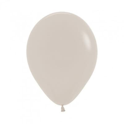206381.jpg Sempertex Fashion White Sand Latex Balloon 5in (12cm) Bag(100)