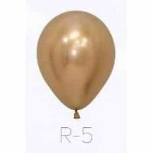 Sempertex Reflex Gold Latex Balloons 5in (12cm) Bag(50)