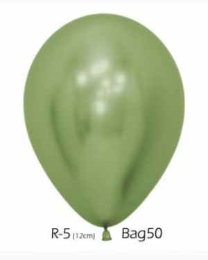 Sempertex Reflex Lime Green Latex Balloons 5in (12cm) Bag(50)