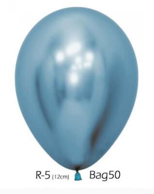 206399.jpg Sempertex Reflex Blue Latex Balloons 5in (12cm) Bag(50)