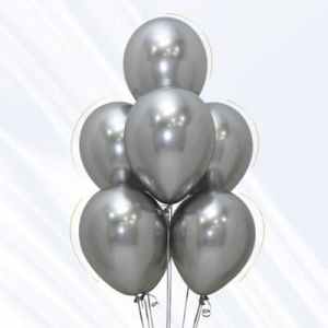 Sempertex Reflex Silver Latex Balloons 30cm Bag(50)