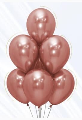 Sempertex Reflex Rosegold Latex Balloon 30cm Bag(50)