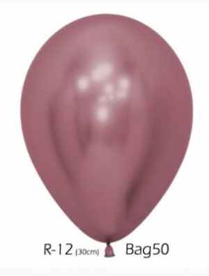 Sempertex Reflex Pink Latex Balloon 30cm Bag(50)