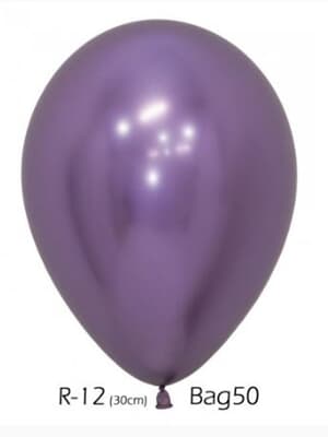 Sempertex Reflex Violet Latex Balloon 30cm Bag(50)