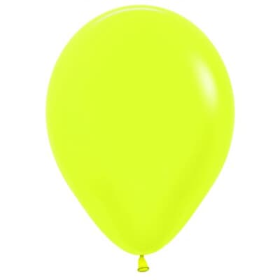 Sempertex Neon Yellow Latex Balloon 30cm Bag(100)