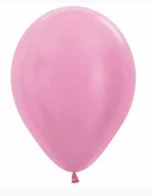 Sempertex Satin Pink Latex Balloon 30cm Bag(100)