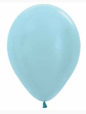 Sempertex Satin Blue Latex Balloon 30cm Bag(100)