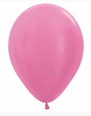Sempertex Satin Fuchsia Latex Balloon 30cm Bag(100)