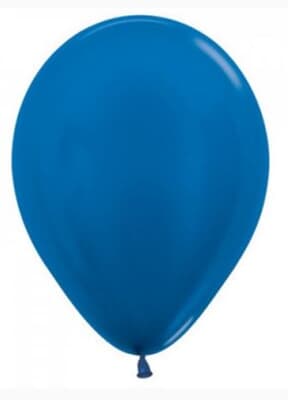 Sempertex Metallic Royal Blue Latex Balloon 30cm Bag(100)