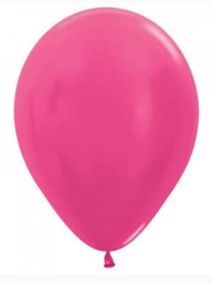 Sempertex Metallic Fuchsia Latex Balloon 30cm Bag(100)