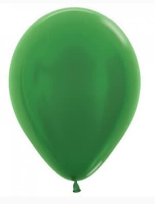 206639.jpg Sempertex Metallic Green Latex Balloon 30cm Bag(100)