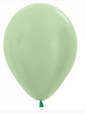 Sempertex Satin Light Green Latex Balloon 30cm Bag(100)