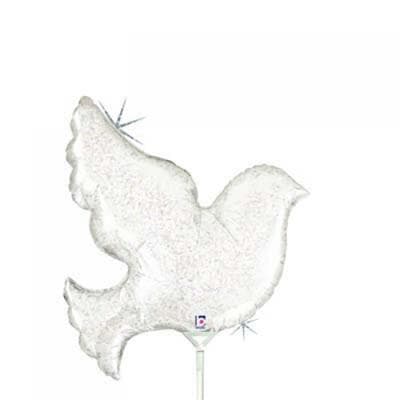 Pearl White Dove 14in Mini Shape Each