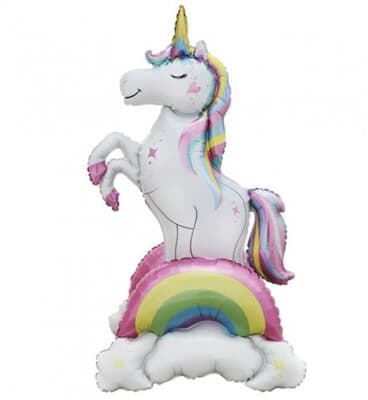 Standing Airz Unicorn with Rainbow 94x52x43cm EA