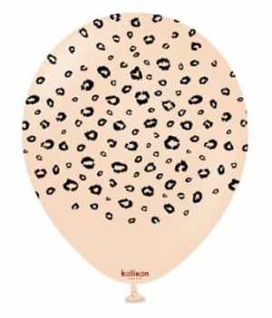 Kalisan Safari Leopard Print Blush (Black) 30cm (12in) Latex 25ct Bag(25)