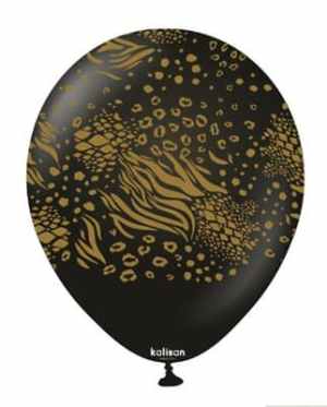 Kalisan Safari Mutant Print Black 30cm (12in) Latex 25ct Bag(25)