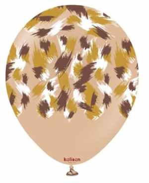 Kalisan Safari Savanna Print Desert Sand 30cm (12in) Latex 25ct Bag(25)